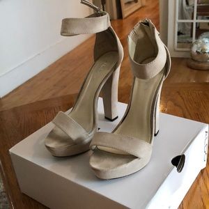 Nude Strappy Heels by Aldo